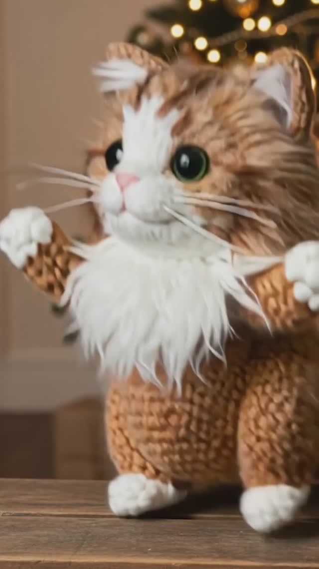 Новогодние игрушки танцуют под музыку