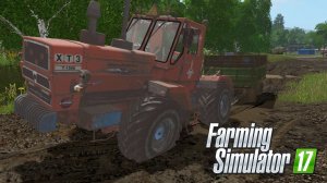 [РП] ПОМОГ СОСЕДУ ВЫТАЩИТЬ ПРИЦЕП ИЗ ГРЯЗИ! FARMING SIMULATOR-17