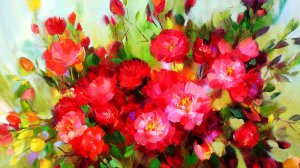 Нежные и яркие цветы художника Александра Сергеева.