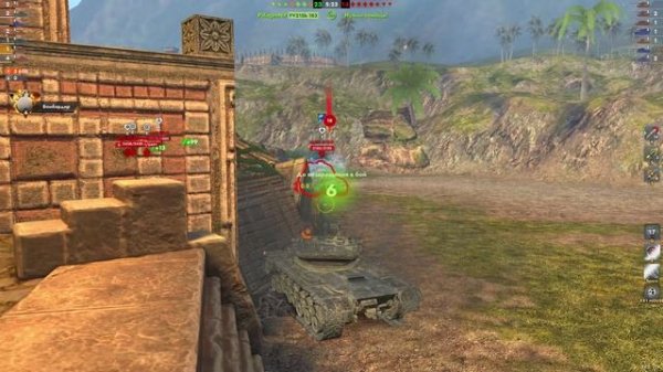 Tanks Blitz возрождение с сынком затащил красава топ 1