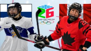 ХОККЕЙ ОЛИМПИАДА ЖЕНЩИНЫ.  ФИНЛЯНДИЯ - КАНАДА.  ТЕКСТОВАЯ ОНЛАЙН ТРАНСЛЯЦИЯ.