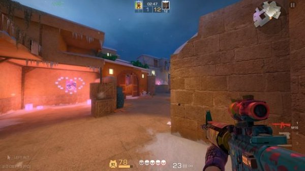 Играю дуэль 1 VS 1 на компьютере! #skill #skins #standoff 2