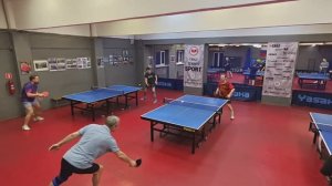 дополнительный тур Какаяк С. - Морозов И. - Чирков А. настольный теннис 10.02 Малиновый 400+ турнир