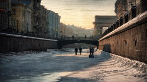 Зимой под мостами на Грибоедова