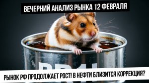 Вечерний анализ рынка 12 февраля. Рынок растет к ставке! Нефть собралась падать! Газ вверх!