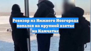 Ревизор из Нижнего Новгорода попался на крупной взятке на Камчатке