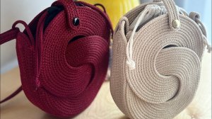 Подробный мастер-класс для начинающих сумки из шнура в технике зигзаг ⚡️
