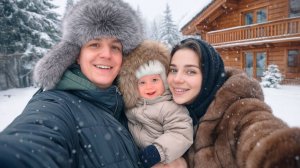 [ГЛЕНТ] 100 ЧАСОВ В ЗИМНЕМ ЛЕСУ! ВЛОГ С РЕБЕНКОМ И ЖЕНОЙ!