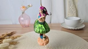 Ёлочная игрушка 'АЛОХА! ТАНЦУЮТ ВСЕ!', стекло, 13 см, 4070113