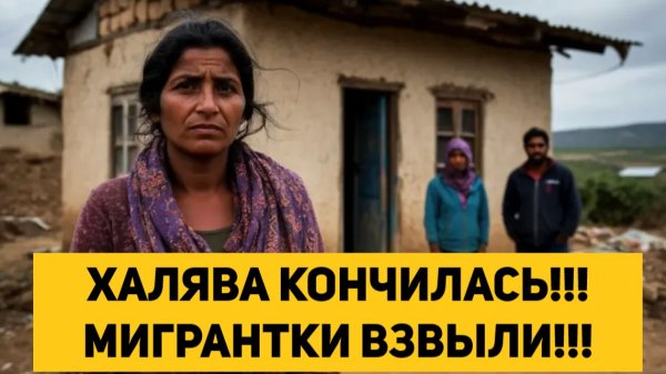 ХАЛЯВА КОНЧИЛАСЬ!!! МИГРАНТКИ ВЗВЫЛИ!!!