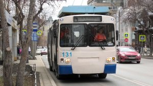 Троллейбус Екатеринбурга ЗиУ-682 КР Иваново №131 маршрут 1 на остановке "Карла Маркса"
