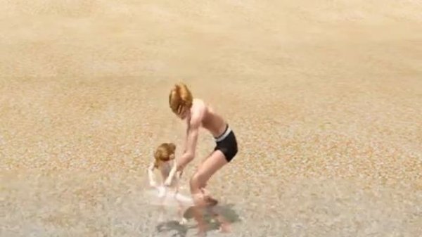 Первое купание