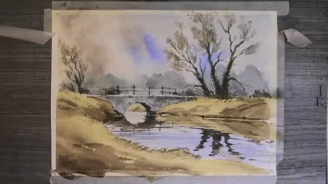 One Hour Loose Watercolour Landscape by Paul Clark смотреть онлайн