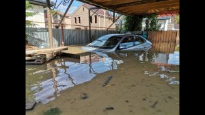 Страшное наводнение Горячий Ключ Краснодарский край 06.07.2021. Затопленный дом моих родных...