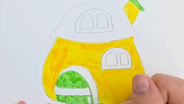 Как нарисовать домик смотреть онлайн