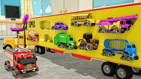 Поставь машинки на свои места - Песня "Колеса в автобусе" - Детские стишки и песенки для малышей смотреть онлайн