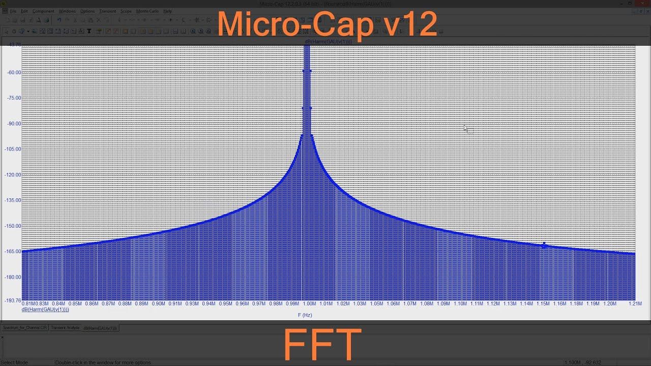 Micro-Cap | Спектральный анализ сигналов и Коэффициент гармоник | FFT | THD