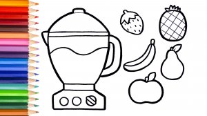 Мультик - раскраска для детей КУХОННЫЙ БЛЕНДЕР. Учимся вместе как нарисовать БЛЕНДЕР// РИСОВАШКА ТВ