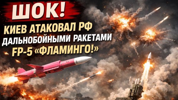 ШОК! Киев Атаковал РФ Дальнобойными Ракетами FP-5 Фламинго! Все они были сбиты ПВО