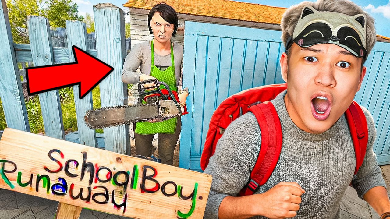 СБЕЖАЛ ОТ РОДИТЕЛЕЙ! ВПЕРВЫЕ ИГРАЮ В СКУЛБОЙ! Schoolboy Runaway смотреть онлайн
