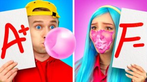 Хорошие vs плохие школьные лайфхаки 🎒 Гаджеты и типы учеников | 123GO