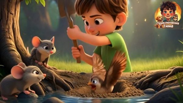 7 серия. Тим и волшебный лесной родник. Мультики для детей