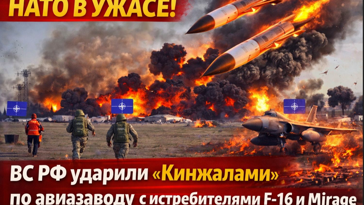НАТО В УЖАСЕ! ВС РФ ударили «Кинжалами» по авиазаводу с истребителями F-16 и Mirage смотреть онлайн