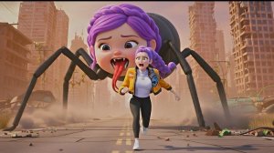 Крошка Руми сталкивается с гигантским пауком. Охотники на демонов