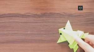 Прыгающая лягушка оригами за 5 минут - ребёнок в восторге! 🐸✨