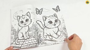 РАСКРАСКА. МИЛЫЕ КОТИКИ