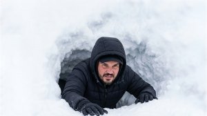 НОЧУЮ В СНЕЖНОЙ ПЕЩЕРЕ БЕЗ ПАЛАТКИ ПОСРЕДИ ТАЙГИ