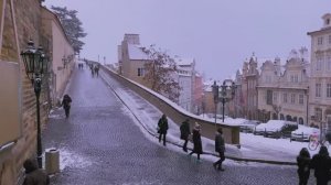 ПРОГУЛКА по СНЕЖНОЙ ПРАГЕ ☃️ Прогулка в условиях сильного снегопада  - Тур по Чехии