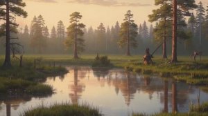 Звук природы. Птицы. Пение птицы Певчий сверчок на болоте