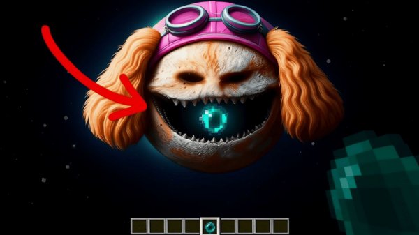 😳ЧТО НАХОДИТСЯ ВНУТРИ ЛУНЫ СКАЙ ЩЕНЯЧИЙ ПАТРУЛЬ В МАЙНКРАФТ