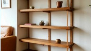 Схема сборки стеллажа из дерева.