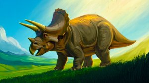 Почему трицератопс не дрался с тираннозавром!