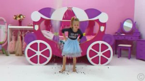 Nastya like a naughty princess