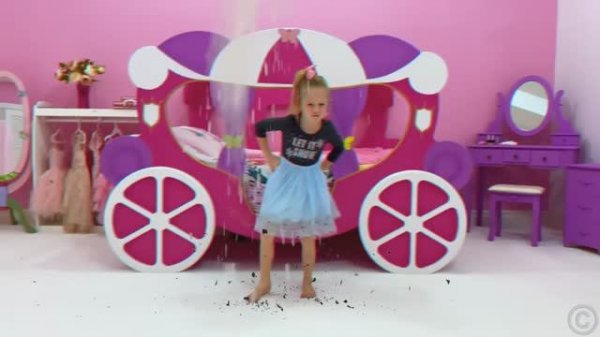 Nastya like a naughty princess