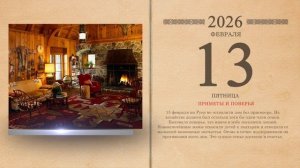 13.02.2026 Народный календарь