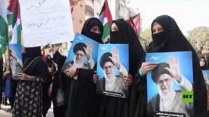 المسلمون الشيعة في كراتشي يخرجون في مسيرة تضامنية مع إيران