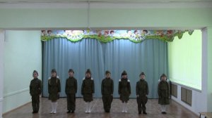 Детский сад  "Березка" песня "Вот мы какие, солдаты молодые"