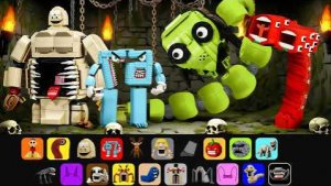 ЛЕГО Альфа-версия «Голодный шепчущий змей». Охота в «Лего Хоррор Закулисье»