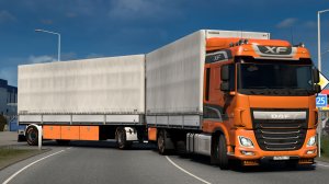 545 / ЕTS2 1.57 / DAF XF / Купил новый трак и сразу в Британию.