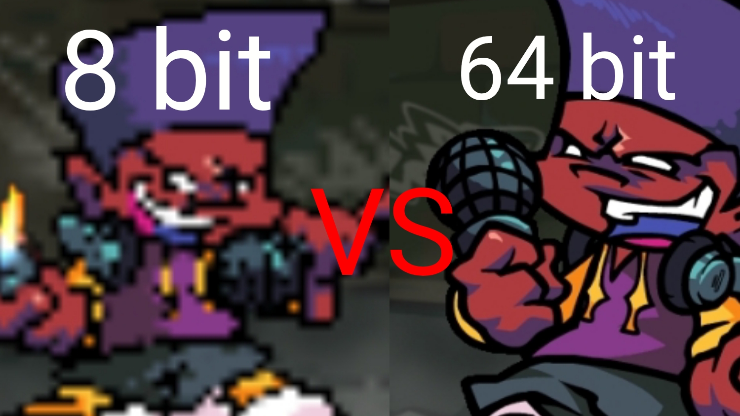 дарнел фнф БФ микс эволюция 0,5 бит-64 бит