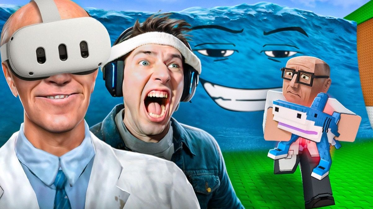 Я Перенес СБЕГИ ОТ ЦУНАМИ в VR! ДРЫНДА и АНАТОХИЧ! Roblox