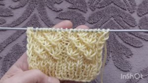 Узор спицами ,, три из трёх ,