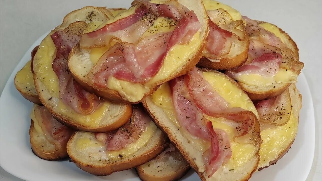 Простая и вкусная закуска с беконом 😍 смотреть онлайн