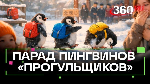 Пингвины «прогульщики» умиляют посетителей китайского парка