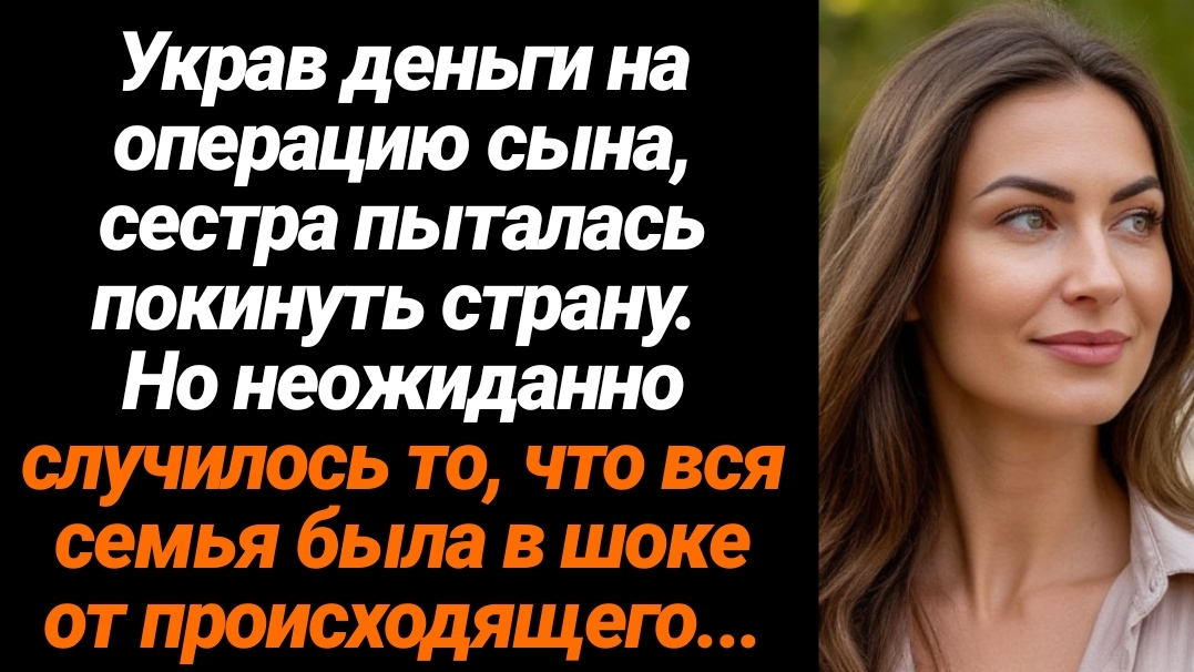 Жизненные Истории/Украв деньги на операцию сына, сестра пыталась покинуть страну. Но неожиданно случ Жизненные Истории/Украв деньги на операцию сына, сестра пыталась покинуть страну. Но неожиданно случ