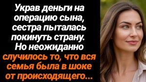 Жизненные Истории/Украв деньги на операцию сына, сестра пыталась покинуть страну. Но неожиданно случ